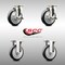 Service Caster 5 Inch 316SS Black Polyurethane Swivel Top Plate Caster Brake 2 Rigid SCC, 2PK SCC-SS31620S514-PPUB-BLK-TLB-2-R-2 - alternate 5
